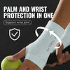 WRELS 1 Pair Compression Wrist Sleeves Half Finger Gloves with Thumb Hole Wrist Support Palm Wrap for Gym Fitness Weightlifting