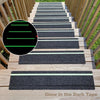 Glow in Dark Anti Slip Traction Tape Green Stripe Friction Abrasive Adhesive For Stair Tread Step Indoor Outdoor