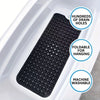 Non-slip shower mat bathtub mat with drain holes and suction cups- machine washable