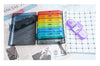 Portable Weekly 7 Days Pill Box Colorful Design Stackable 3 Times a Day Medicine Storage Dispenser