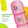 Portable Weekly 7 Days Pill Box Colorful Design Stackable 3 Times a Day Medicine Storage Dispenser