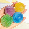 Sensory Stress Reliever Reusable Slushie Squeeze Ball with Crunchy Crackling Noise Creative Moldable Fidget Putty for All Ages
