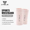 WRELS 1 Pair Compression Wrist Sleeves Half Finger Gloves with Thumb Hole Wrist Support Palm Wrap for Gym Fitness Weightlifting