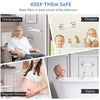 2PCS Vacuum Suction Cup Shower Grab Bars Toilet Non-slip Support Handles Bathroom Safety Grab Rod Handle Elderly Child Handrail