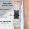 2Pcs Adjustable Knee Brace with Patella Support - Hinged Joint Stabilizer for Patellar Tendonitis, Meniscus & Ligament, Unisex