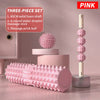[Three Piece Massage Set] Massage Prick Ball, Massage Roller, Foam Massage Roller Shaft - A Necessary Household Massage Artifact