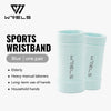 WRELS 1 Pair Compression Wrist Sleeves Half Finger Gloves with Thumb Hole Wrist Support Palm Wrap for Gym Fitness Weightlifting