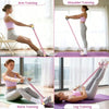 Pedal Resistance Bands With Handles, Durable 6-Tubes Multifunction Pedal Resistance Band, Natural Rubber Foot Pedal Resistance Bands, Fitness Resistance Bands For Abdomen, Waist, Arm, Leg