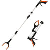 43" Extra Long Grabbers for Elderly, Lightweight Handy Trash Claw Grabber with Magnets