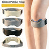 1/2Pcs Silicone Patellar Tendon Support Strap Adjustable Knee Support Pads for Sports, Running, Tennis, Jumpers Knee