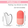 1/3PCS Ice Face Roller Stainless Steel Gua Sha Board Set Facial Massager Face Massage Roller Face Lifting Beauty Skin Care Tools