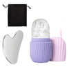 1/3PCS Ice Face Roller Stainless Steel Gua Sha Board Set Facial Massager Face Massage Roller Face Lifting Beauty Skin Care Tools