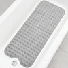 Bathtub Mats for Shower Tub, Extra Long Non-Slip 40 X 16 Inch Bath Mat with Drain Holes and Suction Cups, Bath Mat for Bathroom