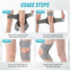 2Pcs Adjustable Knee Brace with Patella Support - Hinged Joint Stabilizer for Patellar Tendonitis, Meniscus & Ligament, Unisex