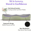 3D Lumbar Support Car Cushion, Memory Foam Ergonomic for Lower Back Pain Relief, Also for Office & Wheelchair Use