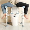 Raised Toilet Seat with Handles, Height Adjustable Commode Riser, Pregnancy Elderly Aid, Post Surgery Patient Get Up Support