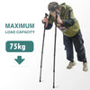 Outdoor Trekkings Pole 4-Section Portable Walking Hiking Telescopic Stick Lightweight Trekking Stick