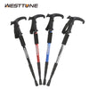 Outdoor Trekkings Pole 4-Section Portable Walking Hiking Telescopic Stick Lightweight Trekking Stick
