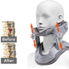 Adjustable Neck Traction Device Heating Neck Stretcher Cervical Traction Spine Collar Support  for Muscle Relaxation Home Office
