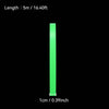 5m Waterproof Photoluminescent Tape Glow In Dark and Anti Slip Tape - 1-4cm width For Stair Treads Floor Marking Night Guide