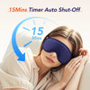 Electric Steam Eye Mask 3D Vibration Massage - 5 Levels Heat Compress Smart Timing Sleep Shading Relieve Eye Fatigue